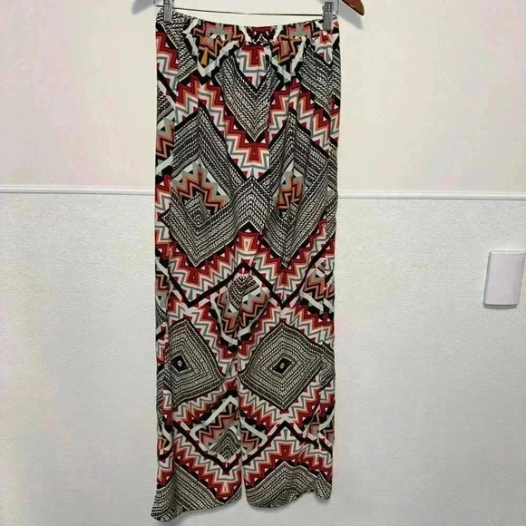 Stoosh Boho Palazzo Wide Leg Pants / Woman’s Small / Multicolored - Picture 5 of 13